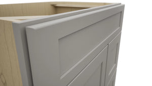 Fabuwood Galaxy Nickel VSD36DR Vanity Combo Cabinet, Detail View