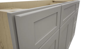 Fabuwood Galaxy Nickel VSD60SINGLE Vanity Combo Cabinet, Detail View