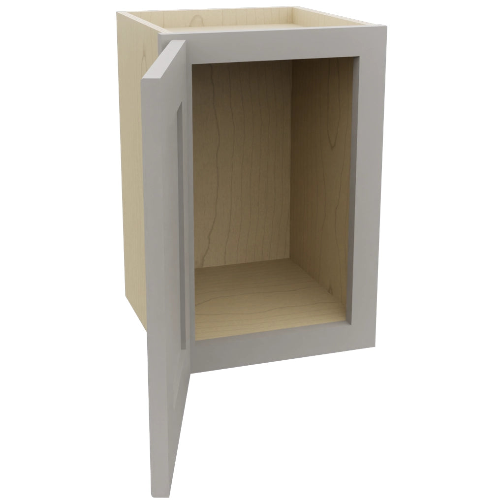 Fabuwood Galaxy Nickel W1218 Wall Standard Cabinet, Open View