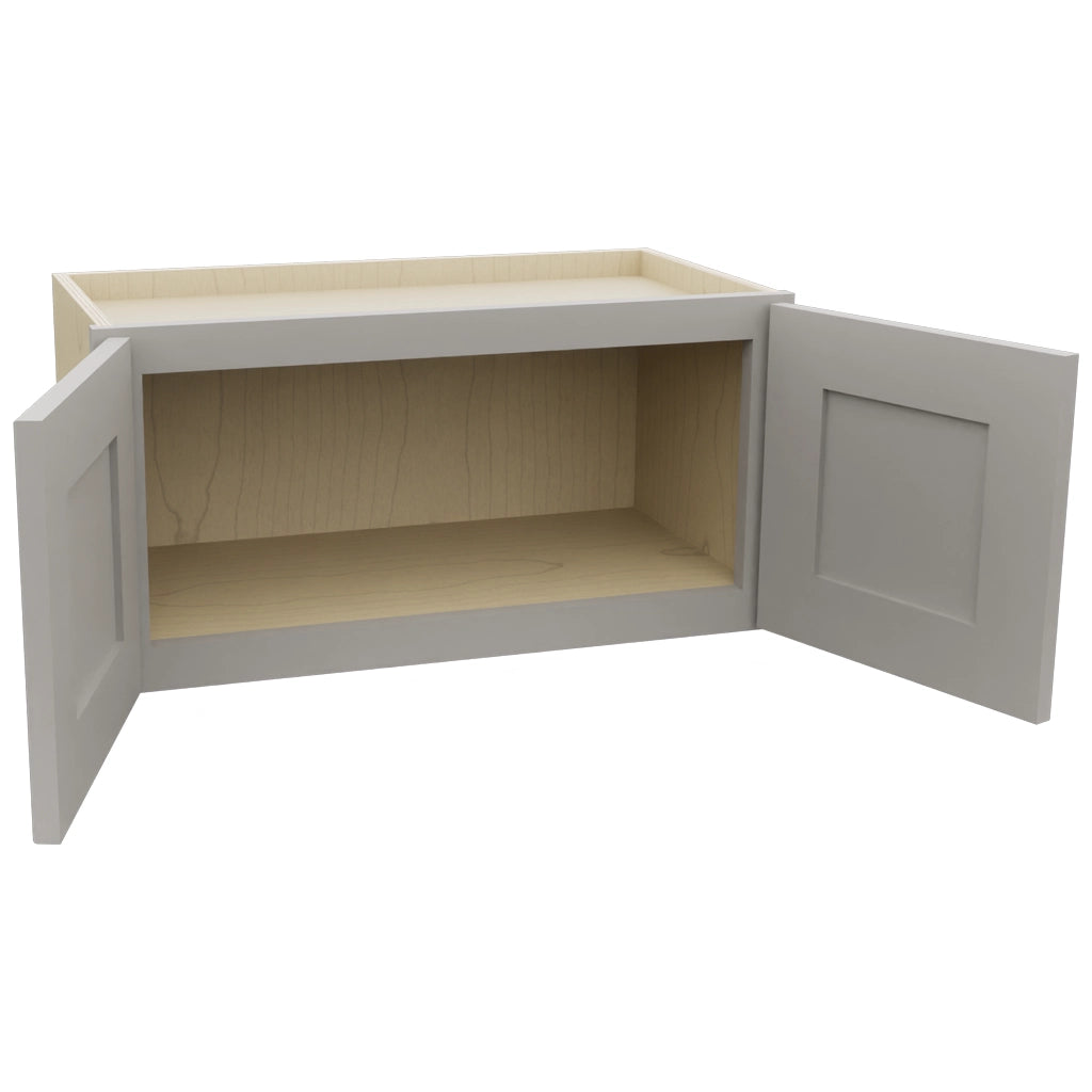 Fabuwood Galaxy Nickel W2412 Wall Standard Cabinet, Open View