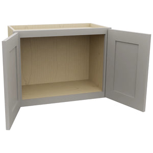 Fabuwood Galaxy Nickel W2418 Wall Standard Cabinet, Open View