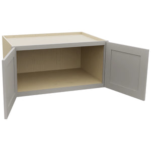 Fabuwood Galaxy Nickel W361824 Wall Deep Cabinet, Open View