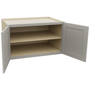 Fabuwood Galaxy Nickel W362124 Wall Deep Cabinet, Open View