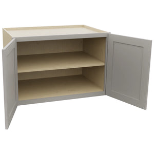 Fabuwood Galaxy Nickel W362424 Wall Deep Cabinet, Open View