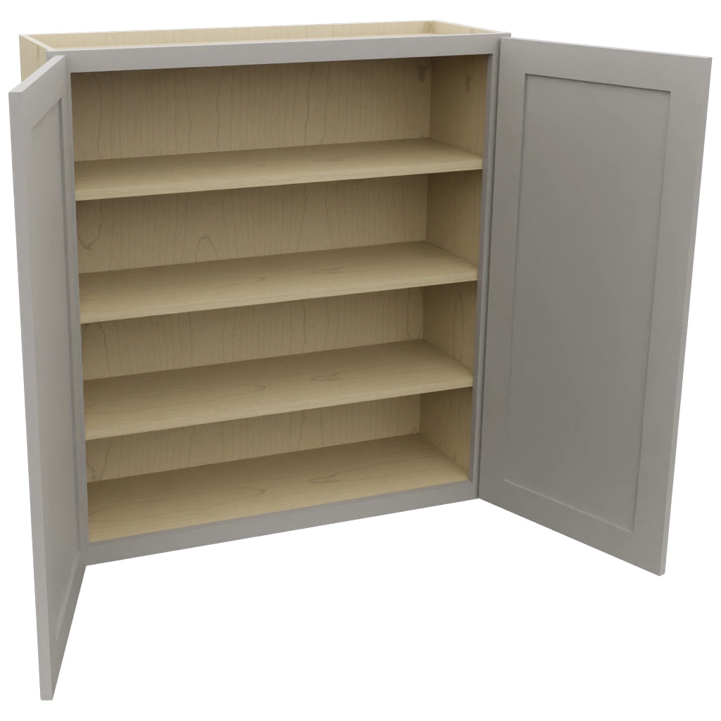 Fabuwood Galaxy Nickel W3639 Wall Standard Cabinet, Open View