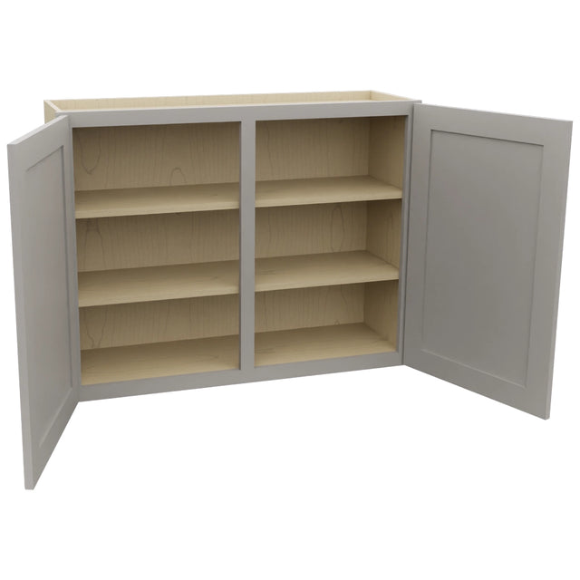 Fabuwood Galaxy Nickel W3930 Wall Standard Cabinet, Open View