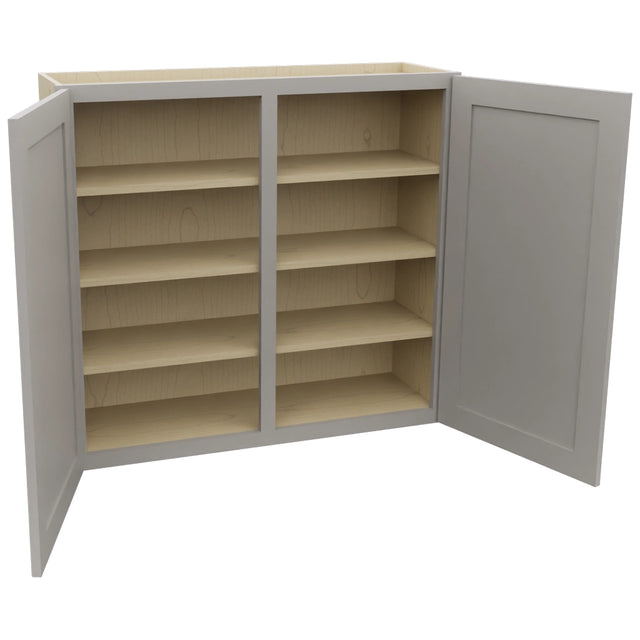 Fabuwood Galaxy Nickel W3936 Wall Standard Cabinet, Open View