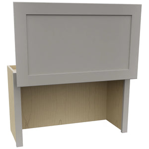 Fabuwood Galaxy Nickel WAC3018 Wall Appliance Cabinet, Open View