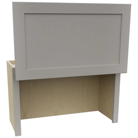 Fabuwood Galaxy Nickel WAC3018 Wall Appliance Cabinet, Open View