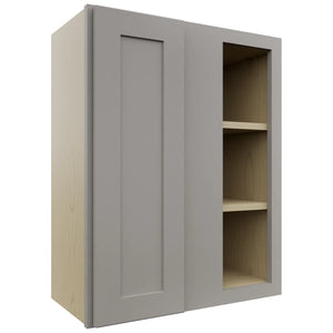 Fabuwood Galaxy Nickel WBC2430 Wall Corner Blind Cabinet, Front View