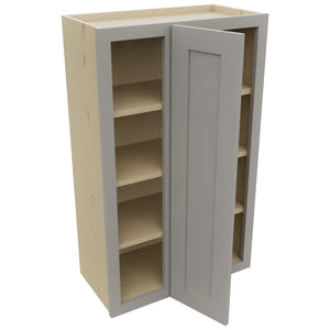 Fabuwood Galaxy Nickel WBC2439 Wall Corner Blind Cabinet, Open View