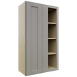 Fabuwood Galaxy Nickel WBC2442 Wall Corner Blind Cabinet, Front View