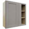 Fabuwood Galaxy Nickel WBC3030 Wall Corner Blind Cabinet, Front View