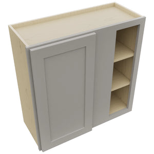 Fabuwood Galaxy Nickel WBC3030 Wall Corner Blind Cabinet, Top View