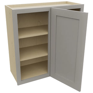 Fabuwood Galaxy Nickel WBC3030 Wall Corner Blind Cabinet, Open View