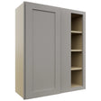 Fabuwood Galaxy Nickel WBC3036 Wall Corner Blind Cabinet, Front View