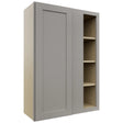 Fabuwood Galaxy Nickel WBC3042 Wall Corner Blind Cabinet, Front View