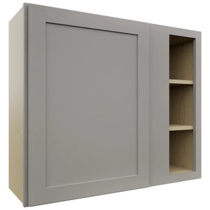 Fabuwood Galaxy Nickel WBC3630 Wall Corner Blind Cabinet, Front View