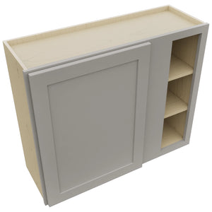 Fabuwood Galaxy Nickel WBC3630 Wall Corner Blind Cabinet, Top View