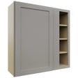 Fabuwood Galaxy Nickel WBC3636 Wall Corner Blind Cabinet, Front View