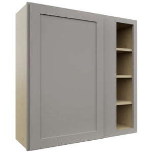 Fabuwood Galaxy Nickel WBC3636 Wall Corner Blind Cabinet, Front View