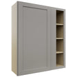 Fabuwood Galaxy Nickel WBC3642 Wall Corner Blind Cabinet, Front View