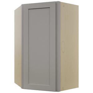 Fabuwood Galaxy Nickel WDC2439 Wall Corner Diagonal Cabinet, Front View