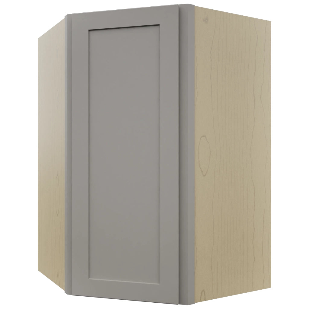 Fabuwood Galaxy Nickel WDC2739 Wall Corner Diagonal Cabinet, Front View