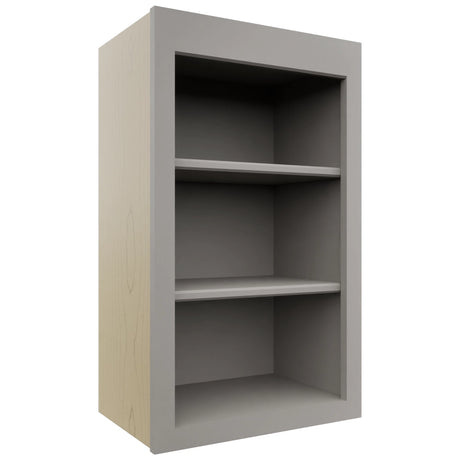 Fabuwood Galaxy Nickel WOS1830 Wall Open Shelf, Front View