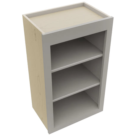Fabuwood Galaxy Nickel WOS1830 Wall Open Shelf, Top View
