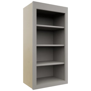 Fabuwood Galaxy Nickel WOS1836 Wall Open Shelf, Front View