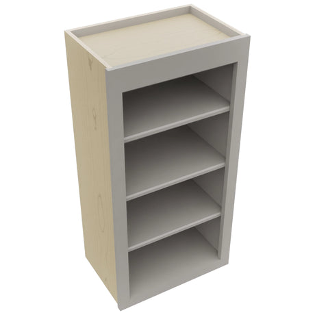 Fabuwood Galaxy Nickel WOS1836 Wall Open Shelf, Top View