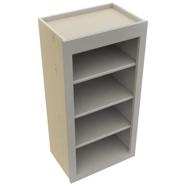 Fabuwood Galaxy Nickel WOS1836 Wall Open Shelf, Top View