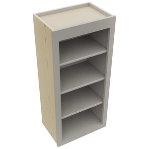 Fabuwood Galaxy Nickel WOS1839 Wall Open Shelf, Top View