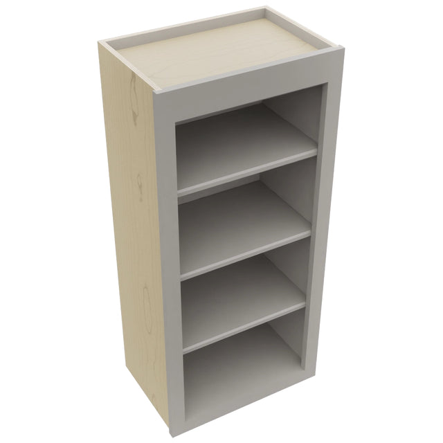 Fabuwood Galaxy Nickel WOS1839 Wall Open Shelf, Top View