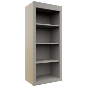 Fabuwood Galaxy Nickel WOS1842 Wall Open Shelf, Front View