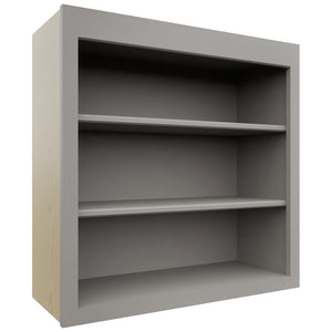 Fabuwood Galaxy Nickel WOS3030 Wall Open Shelf, Front View