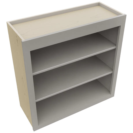 Fabuwood Galaxy Nickel WOS3030 Wall Open Shelf, Top View