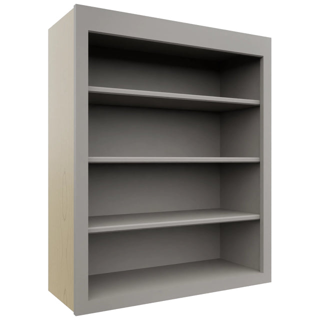 Fabuwood Galaxy Nickel WOS3036 Wall Open Shelf, Front View