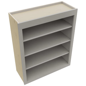 Fabuwood Galaxy Nickel WOS3036 Wall Open Shelf, Top View