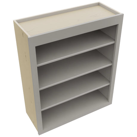 Fabuwood Galaxy Nickel WOS3036 Wall Open Shelf, Top View
