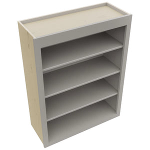 Fabuwood Galaxy Nickel WOS3039 Wall Open Shelf, Top View