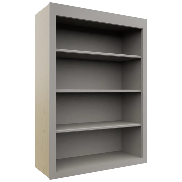 Fabuwood Galaxy Nickel WOS3042 Wall Open Shelf, Front View