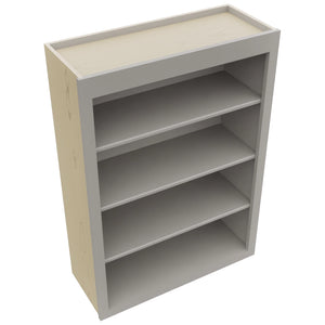 Fabuwood Galaxy Nickel WOS3042 Wall Open Shelf, Top View