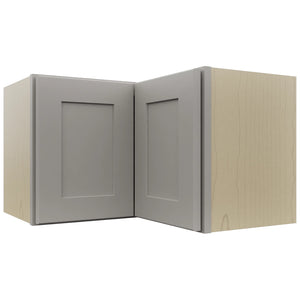 Fabuwood Galaxy Nickel WPC2415 Wall Corner Pie Cabinet, Front View