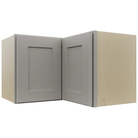 Fabuwood Galaxy Nickel WPC2415 Wall Corner Pie Cabinet, Front View