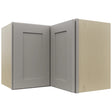 Fabuwood Galaxy Nickel WPC2418 Wall Corner Pie Cabinet, Front View