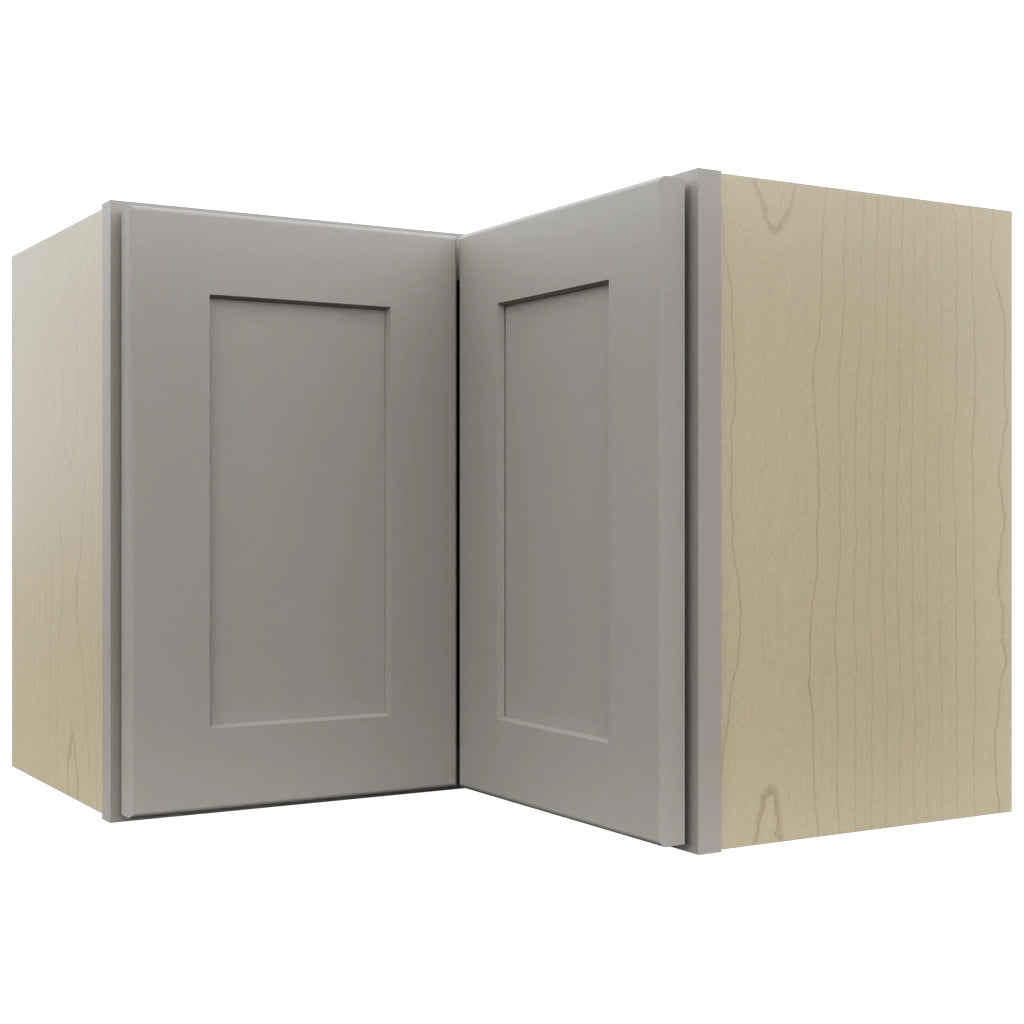 Fabuwood Galaxy Nickel WPC2418 Wall Corner Pie Cabinet, Front View