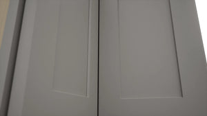 Fabuwood Galaxy Nickel WPC2418 Wall Corner Pie Cabinet, Detail View