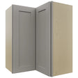 Fabuwood Galaxy Nickel WPC2430 Wall Corner Pie Cabinet, Front View